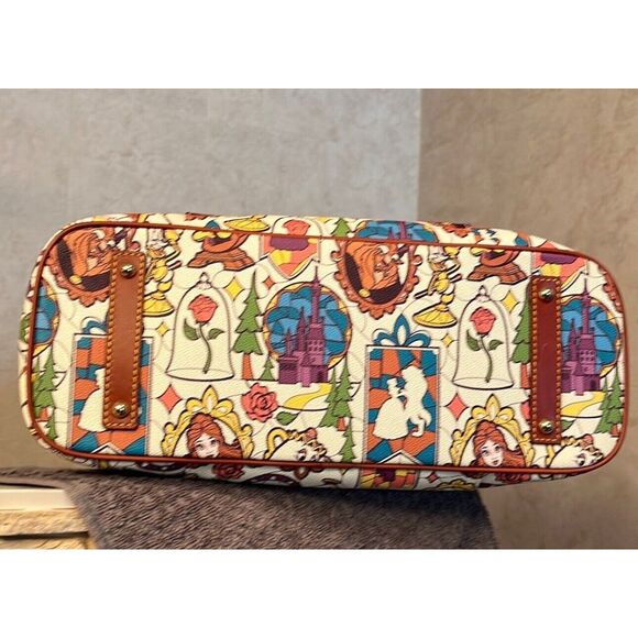 Dooney and Bourke Beauty and The Beast Disney 2016 Tote Bag Purse Rare - Picture 2 of 3